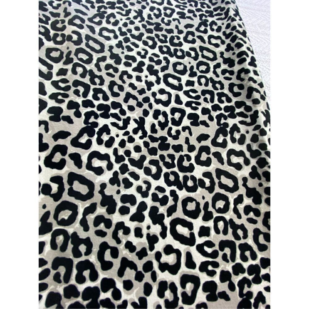 KHAKIS & CO WOMEN’S 3X Plus Suave Leopard Leggings - Black Multi Print - Picture 2 of 9